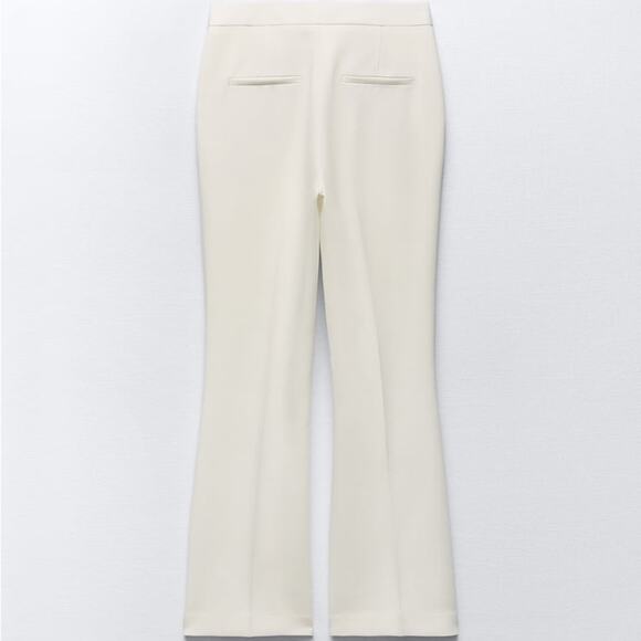 ZARA BLOGGER FAVORITE FULL-LENGTH FLARED PANTS - Picture 12 of 13